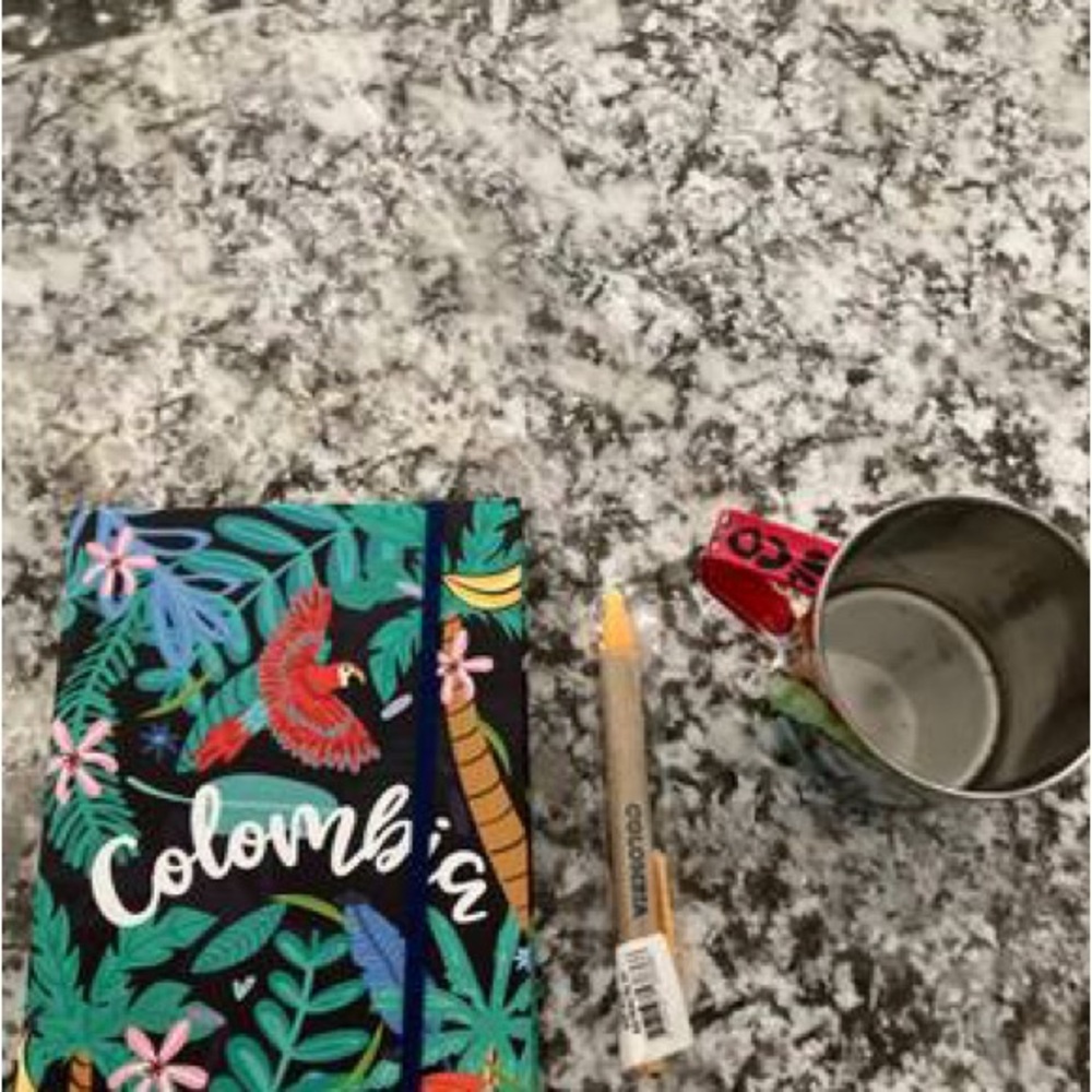 Columbia Tropical Notebook and Mug Set - Black and Green